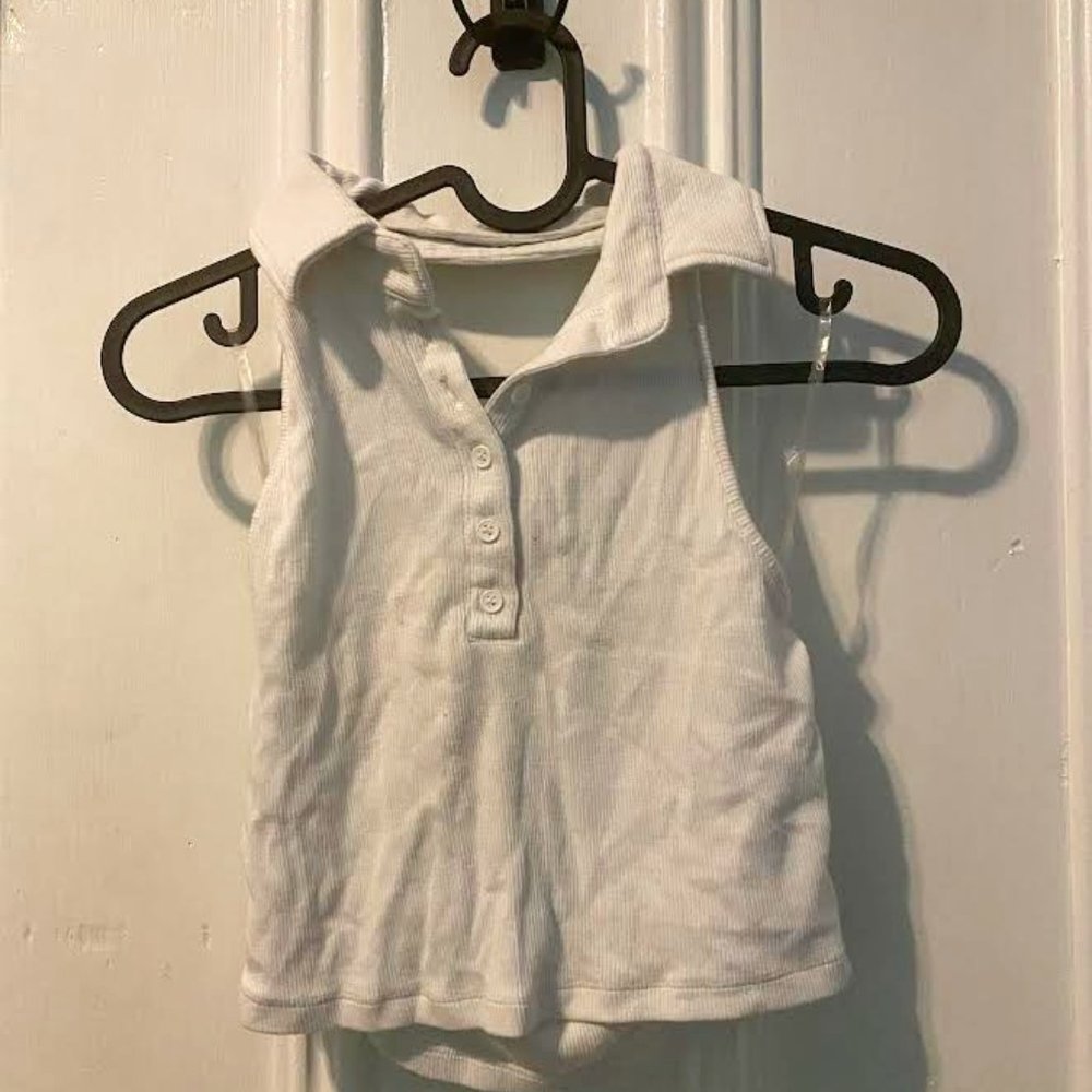 Garage Collared Halter Top